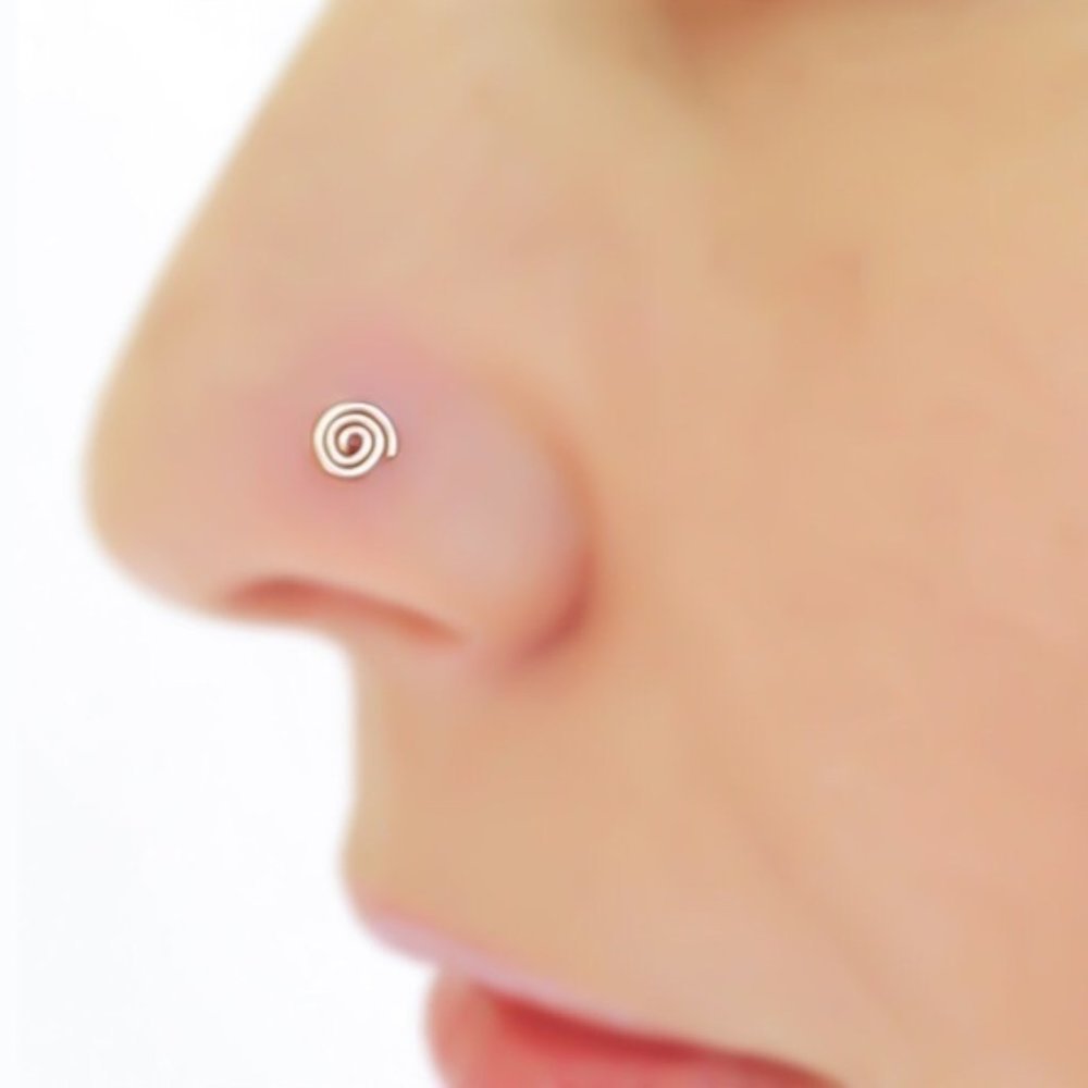 Spiral nose ring
